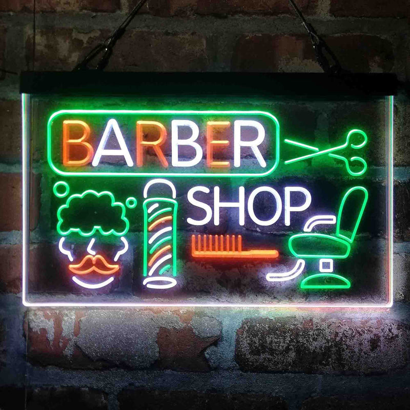Barber Shop Pole Hair Cut Salon Deluxe App-Enabled 3-Color LED Light Sign - LED Gift Works
