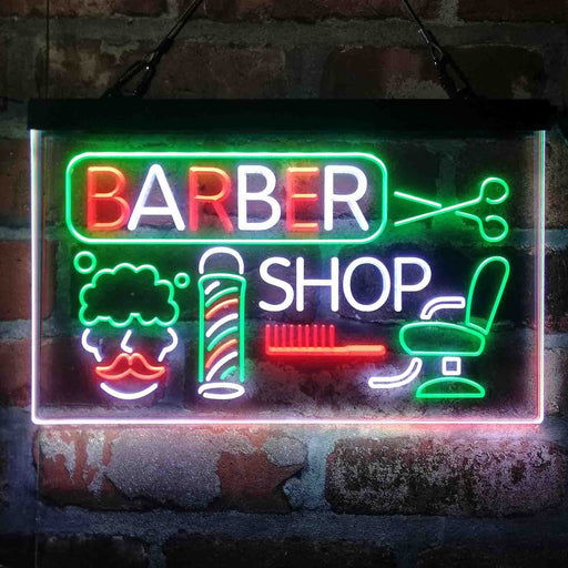 Barber Shop Pole Hair Cut Salon Deluxe App-Enabled 3-Color LED Light Sign - Way Up Gifts