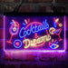 Cocktails & Dreams Bar Drinks Deluxe App-Enabled 3-Color LED Light Sign - Way Up Gifts