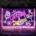 Cocktails & Dreams Bar Drinks Deluxe App-Enabled 3-Color LED Light Sign - Way Up Gifts