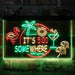 It's 5 pm Somewhere Bar Beer Cocktails Deluxe App-Enabled 3-Color LED Light Sign - Way Up Gifts