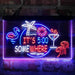 It's 5 pm Somewhere Bar Beer Cocktails Deluxe App-Enabled 3-Color LED Light Sign - Way Up Gifts