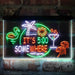 It's 5 pm Somewhere Bar Beer Cocktails Deluxe App-Enabled 3-Color LED Light Sign - Way Up Gifts
