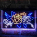 Rose Flower Shop Room Display Deluxe App-Enabled 3-Color LED Light Sign - Way Up Gifts