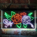 Rose Flower Shop Room Display Deluxe App-Enabled 3-Color LED Light Sign - Way Up Gifts