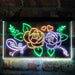 Rose Flower Shop Room Display Deluxe App-Enabled 3-Color LED Light Sign - Way Up Gifts