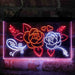 Rose Flower Shop Room Display Deluxe App-Enabled 3-Color LED Light Sign - Way Up Gifts