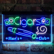 Cigar Men's Club Poker Room Deluxe App-Enabled 3-Color LED Light Sign - LED Gift Works