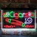 Cigar Men's Club Poker Room Deluxe App-Enabled 3-Color LED Light Sign - Way Up Gifts
