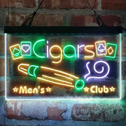 Cigar Men's Club Poker Room Deluxe App-Enabled 3-Color LED Light Sign - LED Gift Works