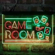 Game Room Poker Cigar Deluxe App-Enabled 3-Color LED Light Sign - LED Gift Works