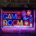 Game Room Poker Cigar Deluxe App-Enabled 3-Color LED Light Sign - Way Up Gifts