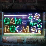 Game Room Poker Cigar Deluxe App-Enabled 3-Color LED Light Sign - LED Gift Works