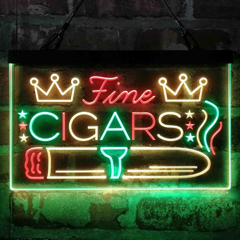 Fine Cigar King Room Deluxe App-Enabled 3-Color LED Light Sign - LED Gift Works