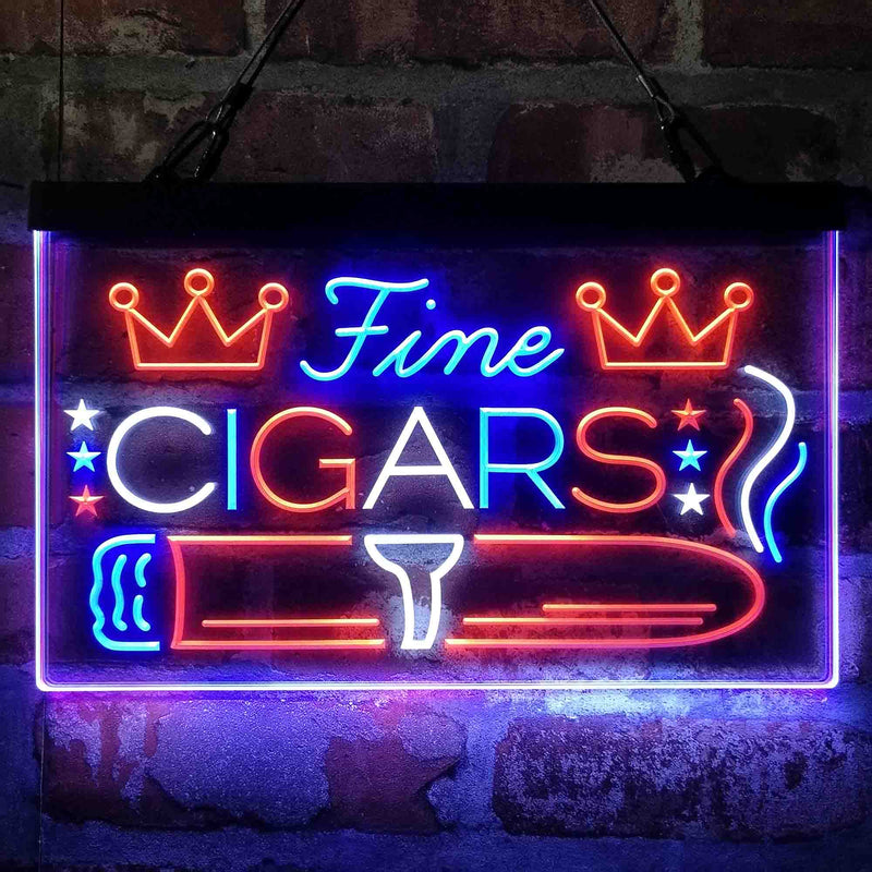 Fine Cigar King Room Deluxe App-Enabled 3-Color LED Light Sign - LED Gift Works