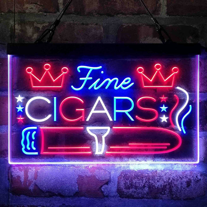 Fine Cigar King Room Deluxe App-Enabled 3-Color LED Light Sign - Way Up Gifts