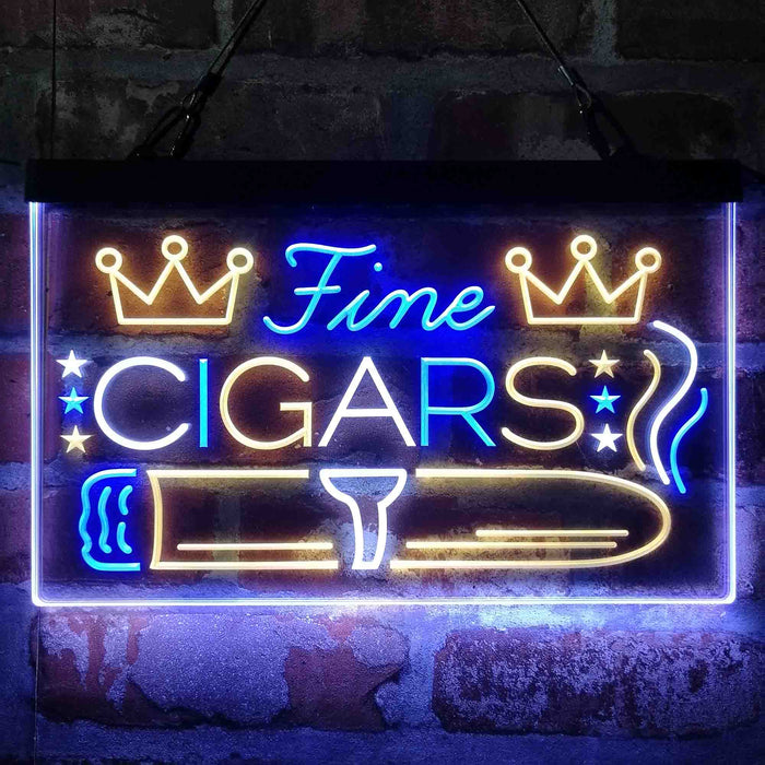 Fine Cigar King Room Deluxe App-Enabled 3-Color LED Light Sign - Way Up Gifts