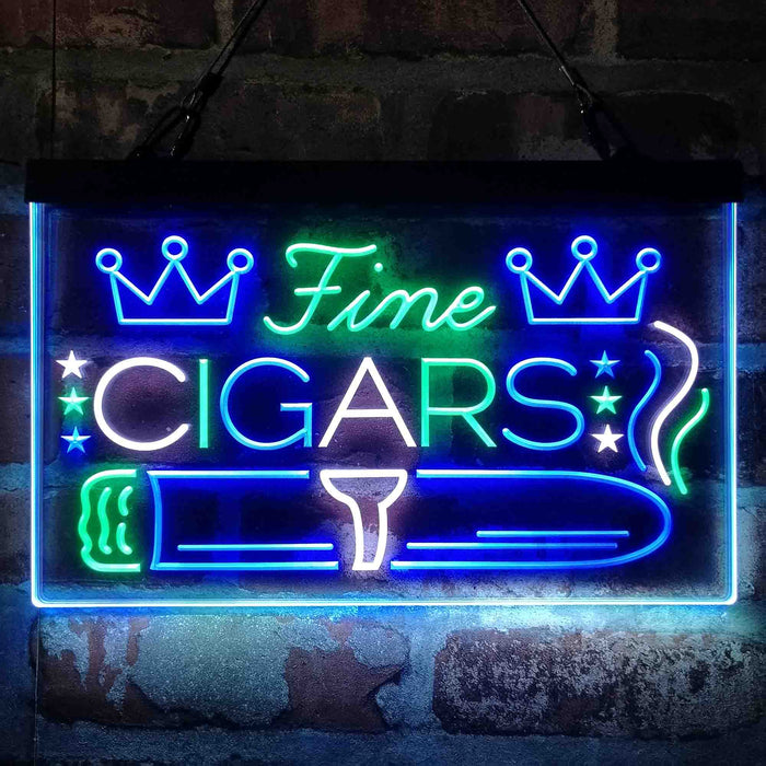 Fine Cigar King Room Deluxe App-Enabled 3-Color LED Light Sign - Way Up Gifts