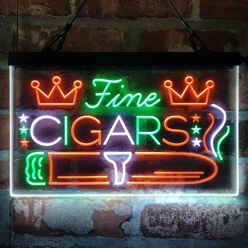 Fine Cigar King Room Deluxe App-Enabled 3-Color LED Light Sign - LED Gift Works