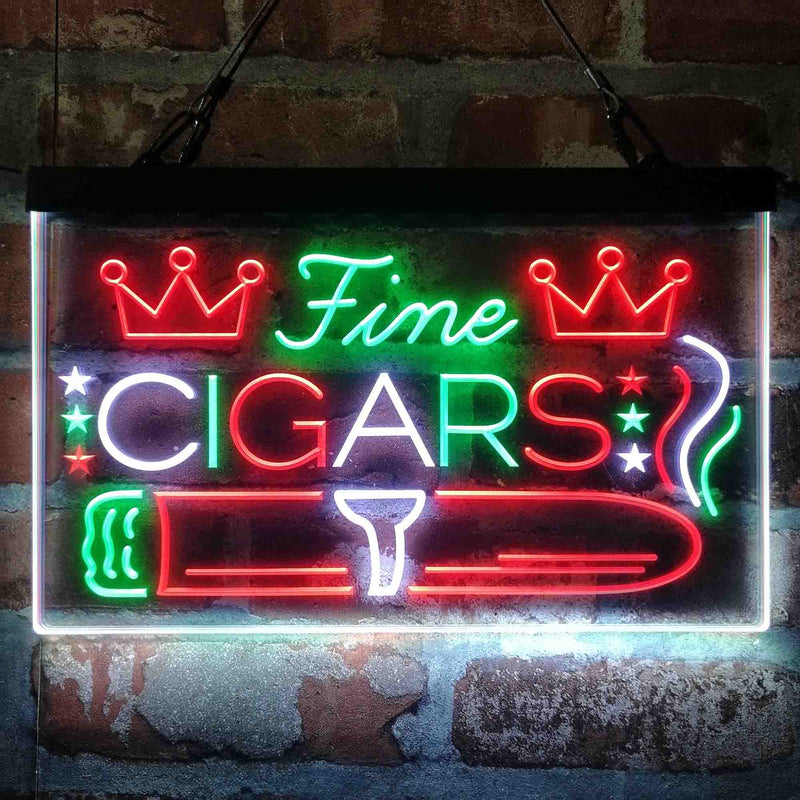 Fine Cigar King Room Deluxe App-Enabled 3-Color LED Light Sign - LED Gift Works