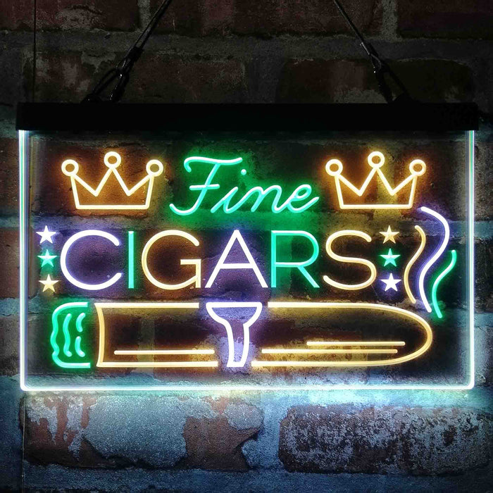 Fine Cigar King Room Deluxe App-Enabled 3-Color LED Light Sign - Way Up Gifts