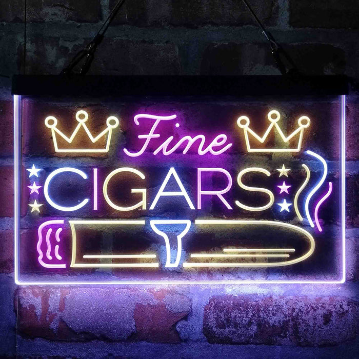 Fine Cigar King Room Deluxe App-Enabled 3-Color LED Light Sign - Way Up Gifts