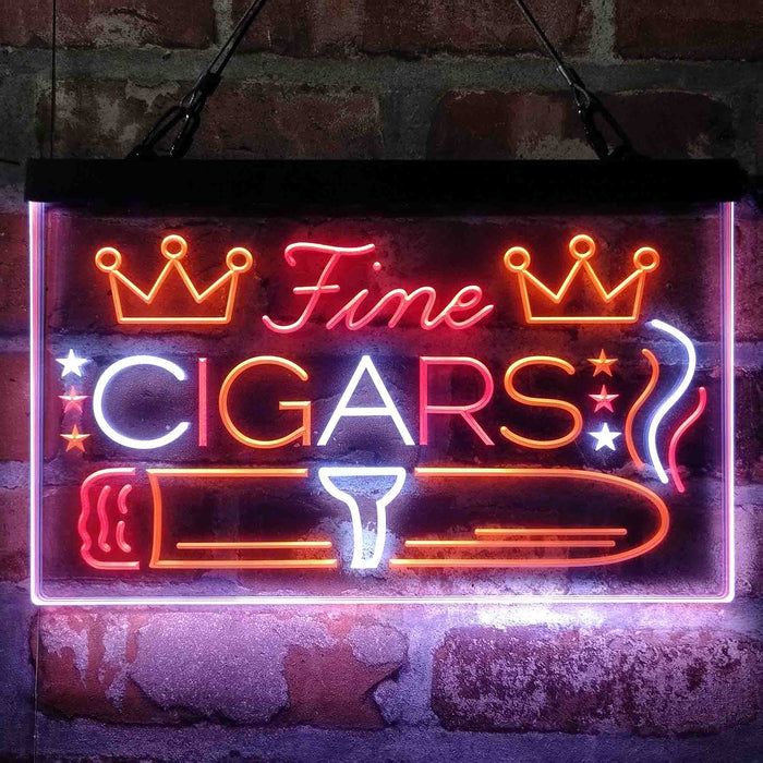 Fine Cigar King Room Deluxe App-Enabled 3-Color LED Light Sign - Way Up Gifts