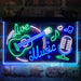 Live Music Guitar Room Deluxe App-Enabled 3-Color LED Light Sign - Way Up Gifts