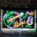 Live Music Guitar Room Deluxe App-Enabled 3-Color LED Light Sign - Way Up Gifts