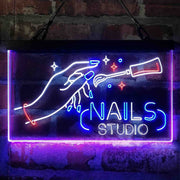 Nails Studio Beauty Salon Deluxe App-Enabled 3-Color LED Light Sign - LED Gift Works