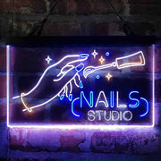 Nails Studio Beauty Salon Deluxe App-Enabled 3-Color LED Light Sign - LED Gift Works