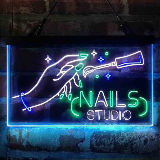 Nails Studio Beauty Salon Deluxe App-Enabled 3-Color LED Light Sign - LED Gift Works