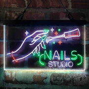 Nails Studio Beauty Salon Deluxe App-Enabled 3-Color LED Light Sign - LED Gift Works