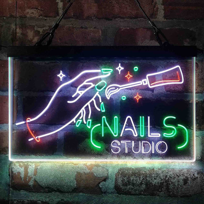 Nails Studio Beauty Salon Deluxe App-Enabled 3-Color LED Light Sign - Way Up Gifts