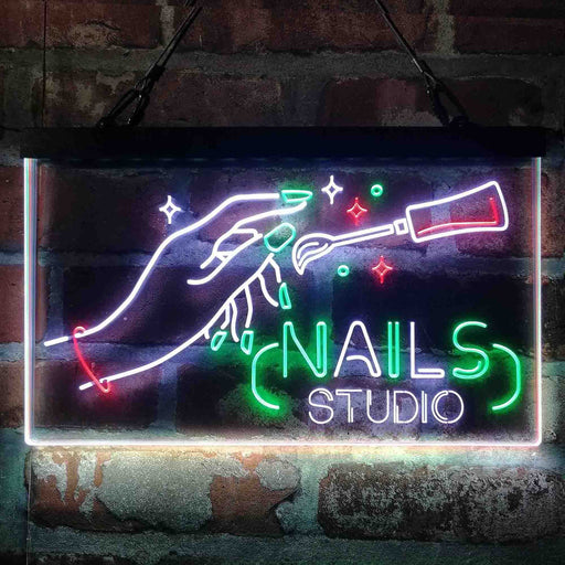 Nails Studio Beauty Salon Deluxe App-Enabled 3-Color LED Light Sign - Way Up Gifts