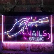 Nails Studio Beauty Salon Deluxe App-Enabled 3-Color LED Light Sign - LED Gift Works