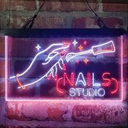 Nails Studio Beauty Salon Deluxe App-Enabled 3-Color LED Light Sign - LED Gift Works