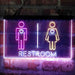 Restroom Toilet Men Women Unisex Deluxe App-Enabled 3-Color LED Light Sign - Way Up Gifts