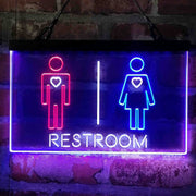 Restroom Toilet Men Women Unisex Deluxe App-Enabled 3-Color LED Light Sign - LED Gift Works