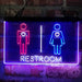 Restroom Toilet Men Women Unisex Deluxe App-Enabled 3-Color LED Light Sign - Way Up Gifts