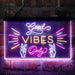 Good Vibes Only Victory Hand Deluxe App-Enabled 3-Color LED Light Sign - Way Up Gifts