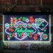 Welcome to Las Vegas Casino Beer Bar Deluxe App-Enabled 3-Color LED Light Sign - Way Up Gifts