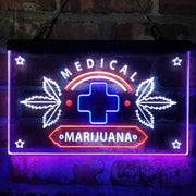 Medical Marijuana Cross Sold Here Deluxe App-Enabled 3-Color LED Light Sign - LED Gift Works