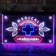 Medical Marijuana Cross Sold Here Deluxe App-Enabled 3-Color LED Light Sign - LED Gift Works