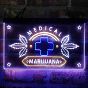 Medical Marijuana Cross Sold Here Deluxe App-Enabled 3-Color LED Light Sign - LED Gift Works