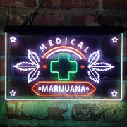 Medical Marijuana Cross Sold Here Deluxe App-Enabled 3-Color LED Light Sign - LED Gift Works