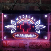 Medical Marijuana Cross Sold Here Deluxe App-Enabled 3-Color LED Light Sign - LED Gift Works