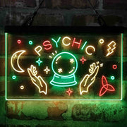Psychic Reader Star Moon Boutique Deluxe App-Enabled 3-Color LED Light Sign | LED Wall Decor - LED Gift Works