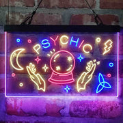 Psychic Reader Star Moon Boutique Deluxe App-Enabled 3-Color LED Light Sign | LED Wall Decor - LED Gift Works