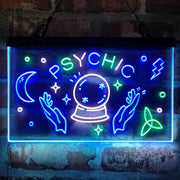 Psychic Reader Star Moon Boutique Deluxe App-Enabled 3-Color LED Light Sign | LED Wall Decor - LED Gift Works